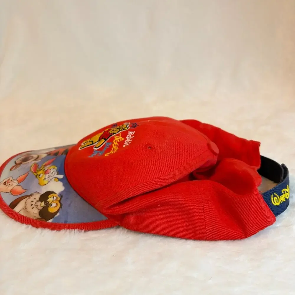 Winnie The Pooh Walt Disney World Youth‎ Cap Hat Strap Back Adjustable Red Kids